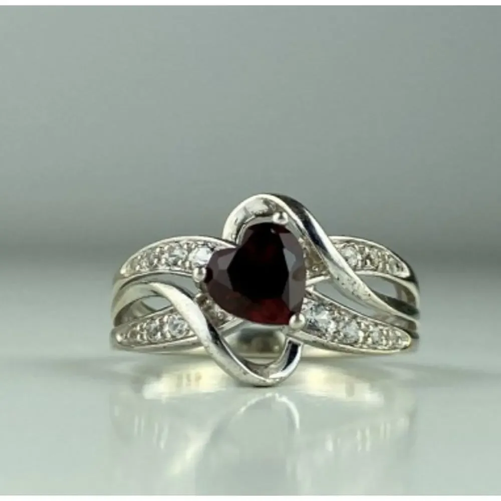 925 Sterling Silver Spinel & CZ 